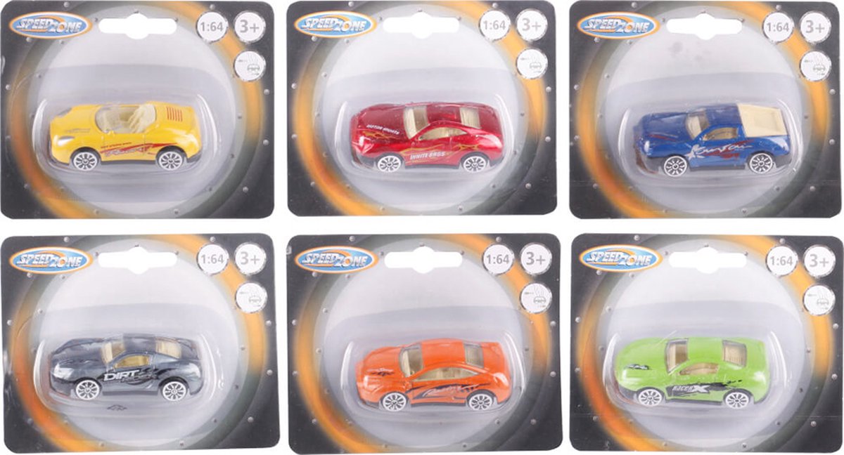 Speedzone City Car 1:64 D/C - 33107595 | 6 versies